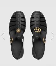 【美品】GUCCI グッチ　グルカサンダル　ブラック　ゴム製_画像4