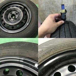 ★M900A トヨタ タンク 純正 14インチ スチール ホイール 4本 14×5J ＋35 PCD100 4穴 ハブ径54 165/65R14 タイヤおまけ程度★の画像5