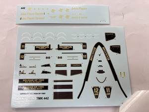 DECAL 1/43 ロータス 97T F1 ベルギーGP1985　セナ　優勝　新品