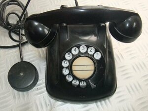 ** Showa Retro black telephone 4 number shape telephone machine Japan electro- confidence telephone . company dial type NEC desk 