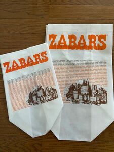 ★ ZABAR’S ゼイバーズ　エコバッグ　2枚　★