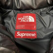 supreme the north face leather nuptse シュプリーム　ノースフェイス　レザーヌプシ　新品未使用_画像4