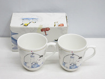 ★YC7575　NARUMI　マグカップ　2客セット　WHITE LAND　イルカ　シロクマ　洋食器　アンティーク　送料無料★_画像1