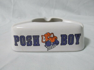 《激レア・50’ｓコレクション》灰皿　アッシュトレイ　セトモノ　POSH　BOY　ボクサー　三角