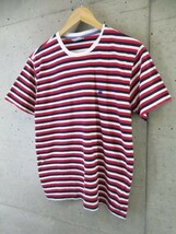 【送料300円可】9280c68◆良品です◆Brooks Brothers ブルックスブラザーズ マリンボーダー 半袖Tシャツ M/カットソー/ジャケット/トラッド_画像2