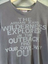 【送料300円可】9280c60◆お洒落◆ARMANI JEANS アルマーニジーンズ 半袖Tシャツ XS/カットソー/ジャケット/コート/ジョルジオ/メンズ/男性_画像2