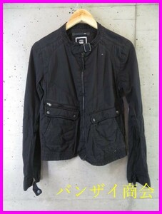 9280c125◆良品です◆G-STAR RAW ジースターロウ コットンライダースジャケット ブルゾン S/バイカー/レーシング/シャツ/メンズ/男性/紳士