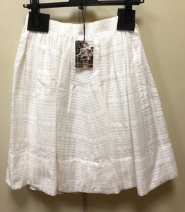 グレース メッシュギャザー スカート サイズ 36 ホワイト 14221177 グレースコンチネンタル GRACE CONTINENTAL