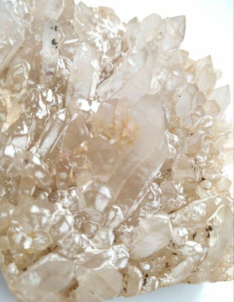 【長さ15cm超】ヒマラヤピンクマニカラン水晶クラスター 原石 約787ｇ