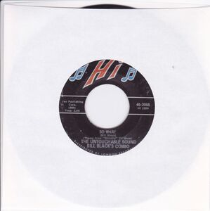 ■中古品■The Untouchable Sound Bill Black's Combo ビル・ブラック/so what + 1(USED 7 INCH SINGLE)