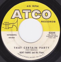 ■中古品■Bent Fabric And His Piano ベント・ファブリック/chicken feed + that certain party(USED 7 INCH SINGLE)_画像3