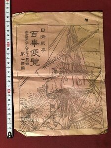 ｍ〇〇　明治27年　日清戦争 百事便覧　都新聞第2942号付録　第二続編　清國軍旗の圖　清國の兵制　日清両国軍艦比較　地図　/I90