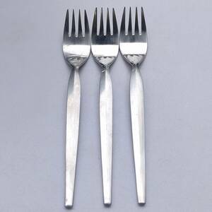  Fork 3ps.@LUCKY WOOD 18-10 STAINLESS total length approximately 18.5cm cutlery [3783]