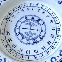 時計の模様 洋食器 洋皿 アルファベットの絵柄 REAL ENGLISH IRONSTORN ADAMS イギリス製 灰皿 直径約16.5㎝ 厚み約3.4㎝ 【3786】_画像5