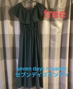 sevendays＝sunday セブンディズサンディ ロングワンピース　黒