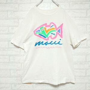 《USA製》ヘインズ 90s アートTシャツ 動物柄 アニマルT