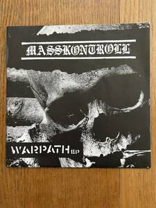 WARPATH EP MASSKONTROLL U.S.HARD CORE PUNK シングル盤 EP盤 7インチ 33回転 程度良 カラーヴァイナル