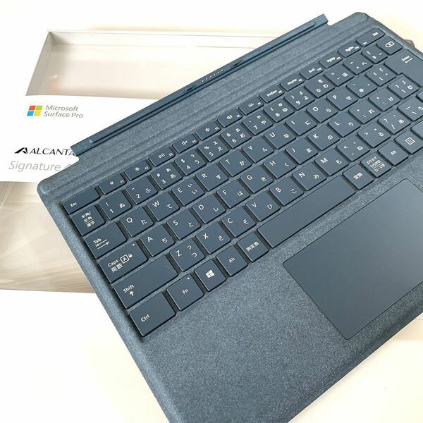 【美品】送料無料 コバルトブルー Microsoft純正 Surface Pro タイプカバー TYPE Cover キーボード バックライト FFP-00039 model 1725