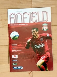 ANFIELD リバプール マッチデー プログラム　バーミンガム プレミアリーグ サッカー Liverpool Birmingham premire league football 