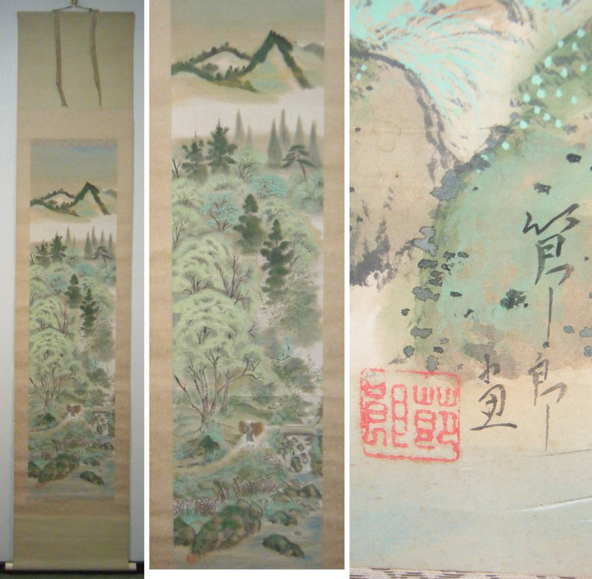 掛軸山水図逸品G34 | JChere雅虎拍卖代购
