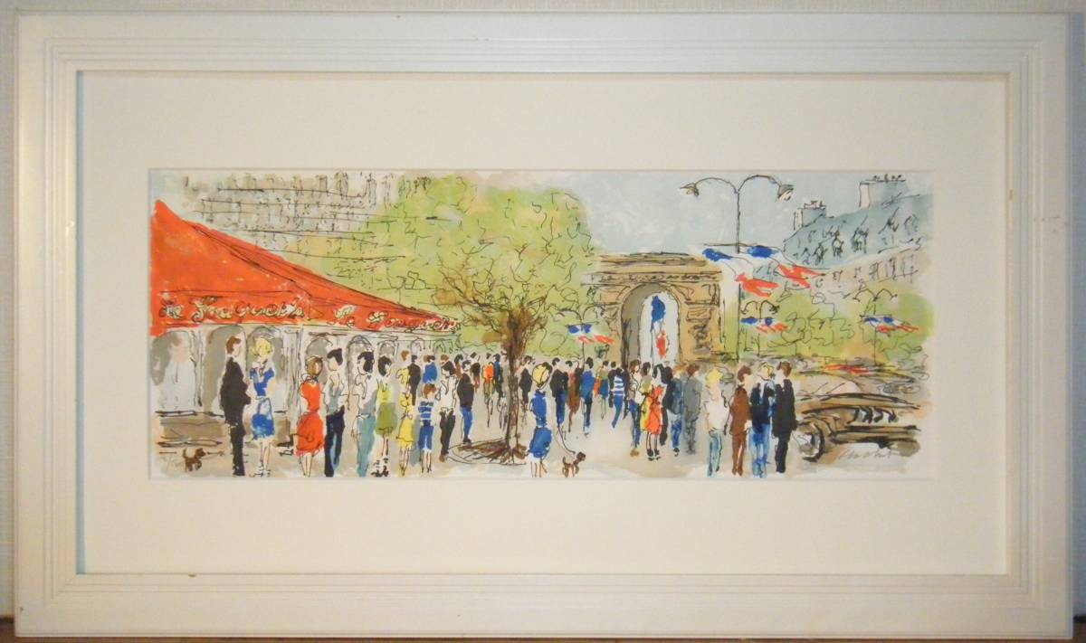 版画の美術館・宿場町風景・中山道の宿場町風景・馬籠宿・上但馬屋