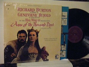 ▲LP ジョルジュドルリュー GENEVIEVE BUJOLD / OST ANNE OF THE THOUSAND DAYS 1000日のアン 輸入盤 DECCA DL79174◇r50709