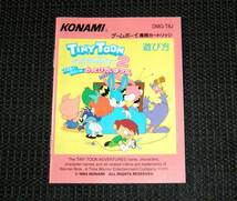 即決　GB　説明書のみ　 タイニートゥーン アドベンチャーズ2　TINY TOON2 Adventures2　同梱可　(ソフト無)_画像1