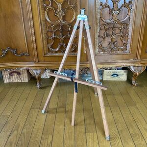 }holbein ho ru Bay n* compact folding wood easel * folding wooden ..* sketch * picture * painter * Vintage * antique 