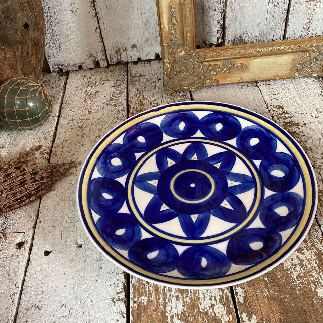 ≫Nordic Norway Oslo Vintage*Ceramics plate 31cm*Hand-painted platter*Hand-painted picture plate Serving plate*Vintage*Antique*Secondhand tools, Western tableware, plate, dish, Platter, flare plate