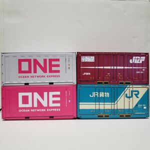 コンテナ 小物入れ ブリック コンテナ ONE JR貨物 4個セット seria セリア