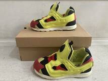 Reebok DV5406 VERSA PUMP FURY BLACK/HYPERGREEN/RED/WHT 15cm USED リーボック バーサ ポンプフューリー _画像5