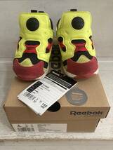 Reebok DV5406 VERSA PUMP FURY BLACK/HYPERGREEN/RED/WHT 15cm USED リーボック バーサ ポンプフューリー _画像1