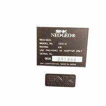 極希少完動品　Neo Geo ネオジオ 本体　コントローラー2台　メモリーカード付き_画像5