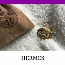 HERMES エルメス カデナ 地中海 ゴールド色 キーホルダー ペン