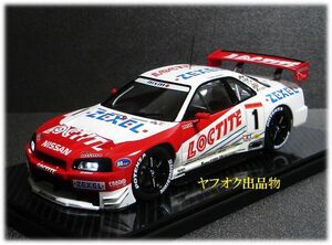 TAMIYA 1/24 NISSAN LOCTITE ZEXEL GT-R R34 JGTC 2000 完成品 / タミヤ 日産 ロックタイト ゼクセル ペンズオイル ニスモ 1/43 1/18 1/64