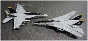 1/144 F-14B TOMCAT ＆ F/A-18F SUPER HORNET Jolly Rogers' 完成品 / F-14 F/A-18 トムキャット ホーネット ジョリー ロジャース