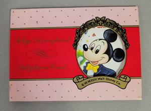 ミッキーマウス　東京ディズニーランド　テレホンカード　50度数　未使用　台紙付き　送料無料
