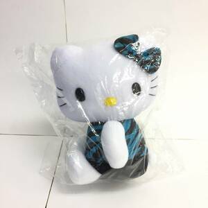 [ぬいぐるみ] hello kitty：ハローキティ「非売品」sanrio：サンリオ スマイルズ ゼブラ柄のような色合い 緑×黒系 人形