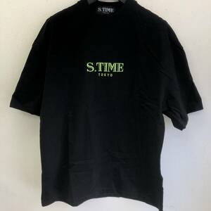[洋服] S.TIME TOKYO 半袖Tシャツ ブラック 蛍光刺繍ロゴ サイズ：F メンズファッション