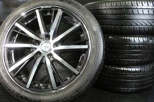 KYOHO シュタイナー/STEINER SF-V 18×7J +53 PCD114.3/5H バリ山 225/45R18 4本SET オデッセイヴェゼルノアVOXYステップワゴン等 