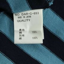 新品 未使用★ DOARAT ドゥアラット ワッペン ナンバリング ボーダー 半袖 コットン ニット ポロシャツ Sz.L　メンズ 日本製　A3T07210_6#A_画像8