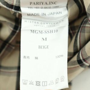 MISTER GENTLE MAN ミスタージェントルマン 春夏 レイヤード風★ 半袖 オーバーサイズ チェック シャツ Sz.M メンズ 日本製 A3T07746_6#Aの画像8