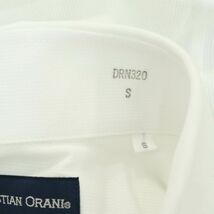 【新品 未使用】 CHRISTIAN ORANI クリスチャンオラーニ COOL BIZ 半袖 シャツ ワイシャツ Sz.S　メンズ 白 ビジカジ　A3T08361_7#A_画像9
