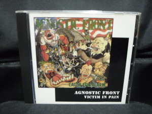 輸入盤CD/AGNOSTIC FRONT/アグノスティック・フロント/CAUSE FOR ALARM+VICTIM IN PAIN/80年代USハードコアパンクHARDCORE PUNK/NYHC