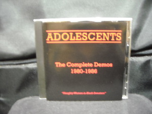 輸入盤CD/ADOLESCENTS/アドルッセンツ/COMPLETE DEMOS1981-1986/80年代USハードコアパンクHARDCORE PUNK