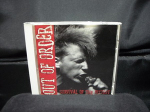 輸入盤CD/OUT OF ORDER/アウト・オブ・オーダー/SURVIVAL OF THE FITTEST/80年代USハードコアパンクHARDCORE PUNK