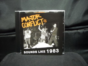輸入盤CD/MAJOR CONFLICT/メジャー・コンフリクト/SOUNDS LIKE 1983/80年代USハードコアパンクHARDCORE PUNK