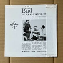 日本盤 BUD POINDEXTER TRIO - WHERE THERE'S BUD_画像2