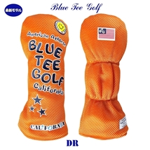 ■送料無料【DR:オレンジ】ブルーティーゴルフ【メッシュ スマイル】ドライバー用ヘッドカバー BLUE TEE GOLF DHC-007_画像1