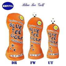 ■送料無料2本セット【UT:オレンジ】ブルーティーゴルフ【メッシュ スマイル】ユーティリティ用カバー BLUE TEE GOLF DHC-007_画像3